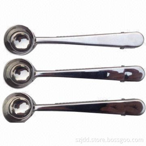 Stainless Steel Coffee Spoon and Clip